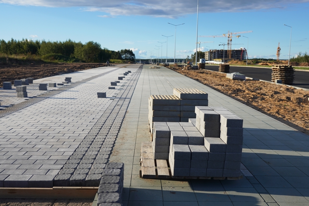 Belægningsarbejde udenfor 